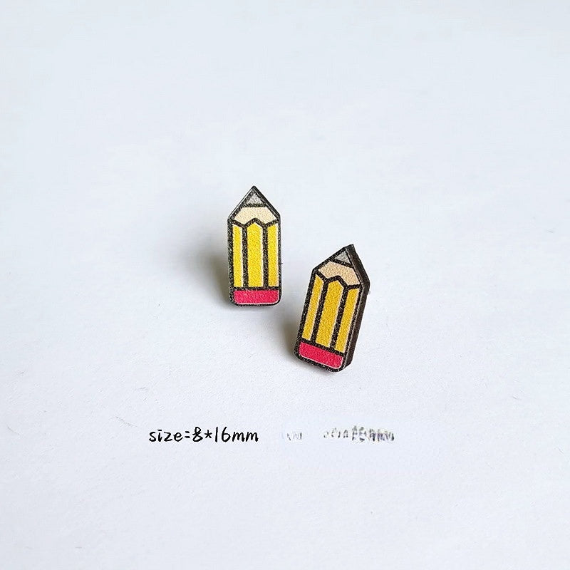 Wholesale Teacher's Day Wooden Earrings